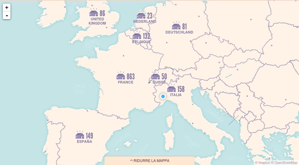 mappa ACDS Europa